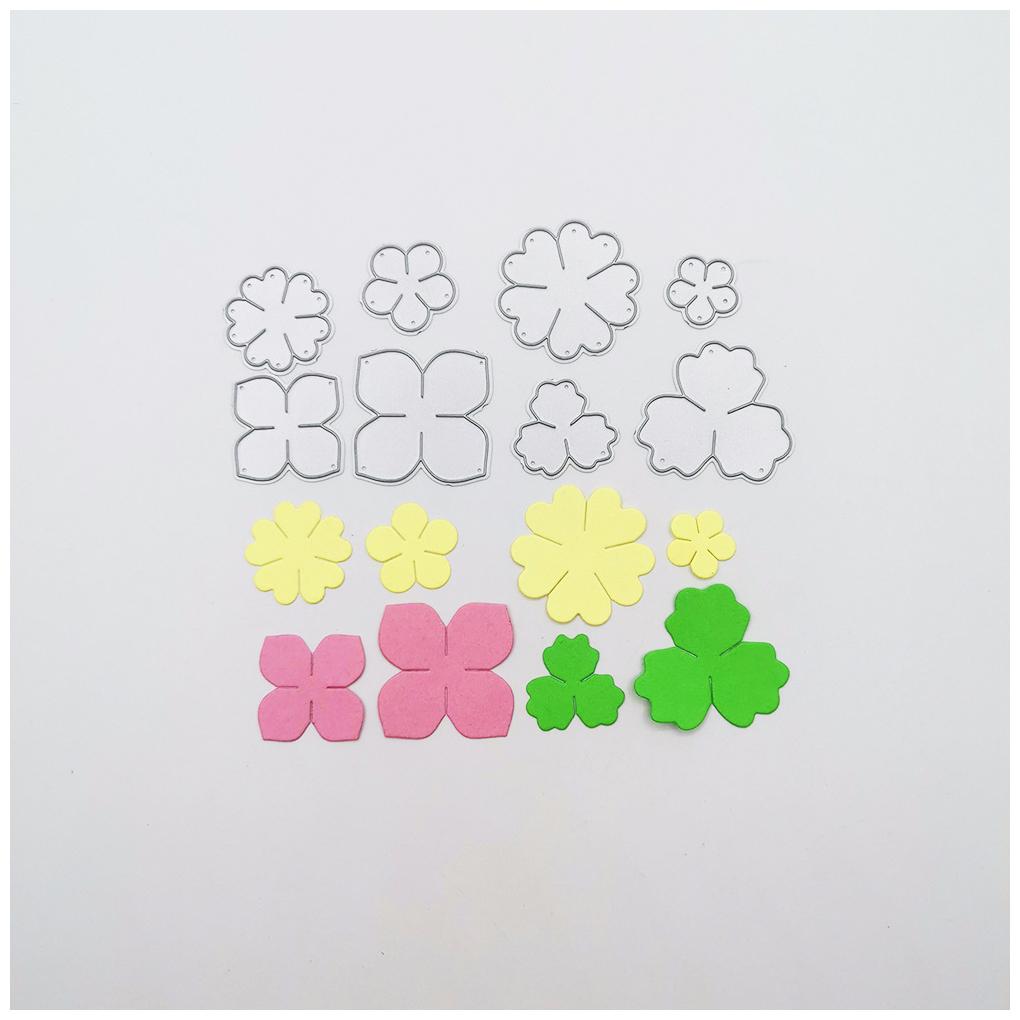 Carbon Steel Die Mold Paper Cards Photo Album Flower Shape Moulds DIY Crafting Template Embossing Stencil Handicraft Accessories
