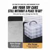Stackable Organizer Box With Dividers 3-Tier Craft Storage Container For Children'S Toy Parts Jewelry Accessories