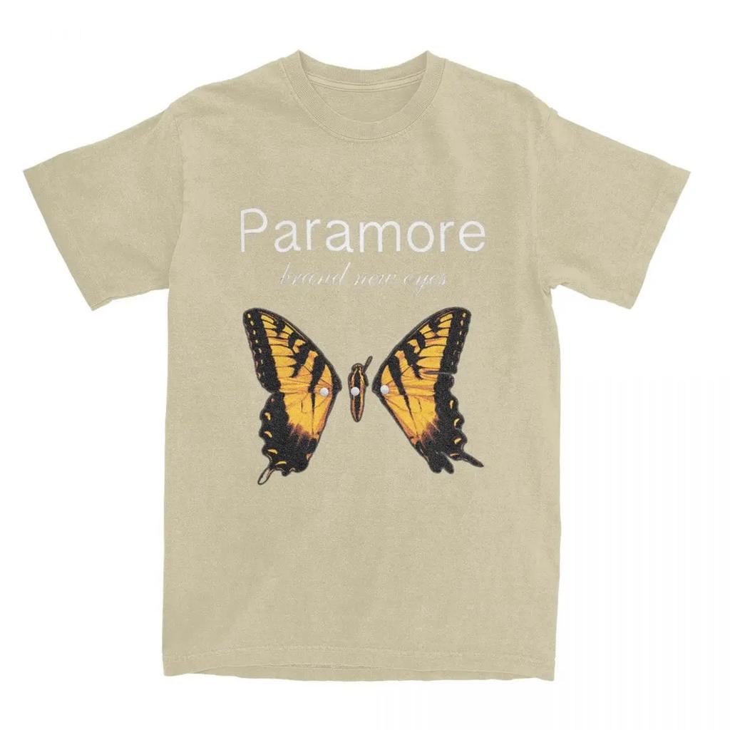Men Women's Paramore Butterfly Logo Shirt Outfits Vintage  T Shirts Tee Clothing Printed