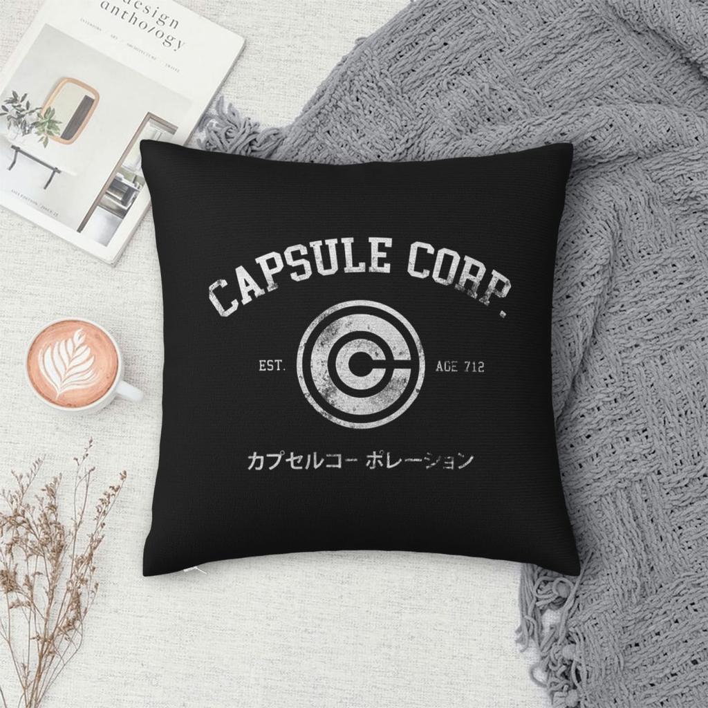 Capsule Corp Corporation Logo Square Pillowcase Cushion Cover Pillow Case Throw Pillow Cover for Home Sofa Living Room