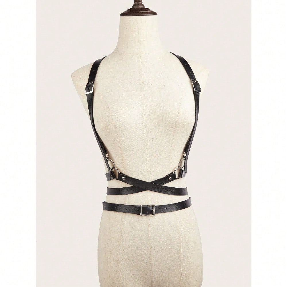 Functional Punk Style Strap Belt Women's European and American Street with Dress