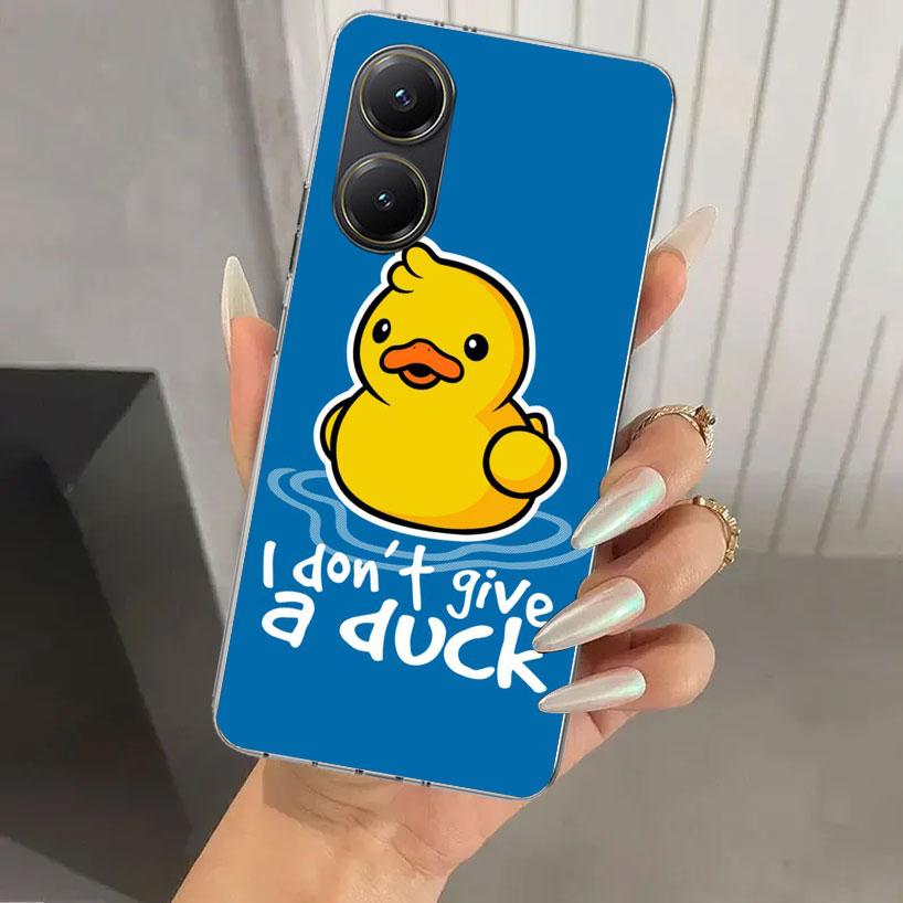 Funny Cute Yellow Duck You Phone Case for Xiaomi Poco X5 X6 X7 Pro F7 Ultra M7 Redmi 15 15C 13 13C 12 12C 10 10A 10C 9 9A 9C 9T