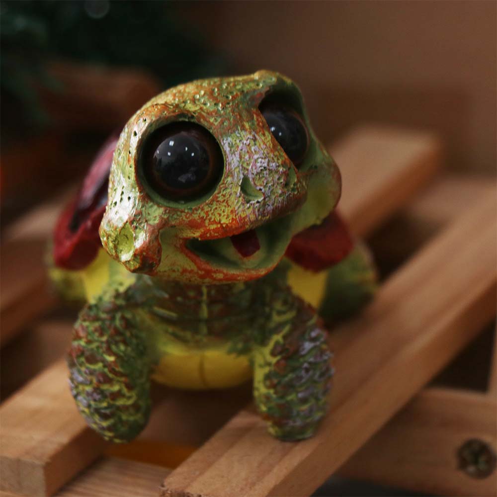 Collectible Big Eyed Turtle Ornament Cartoon Marine Life Ornaments Kids Birthday Gift