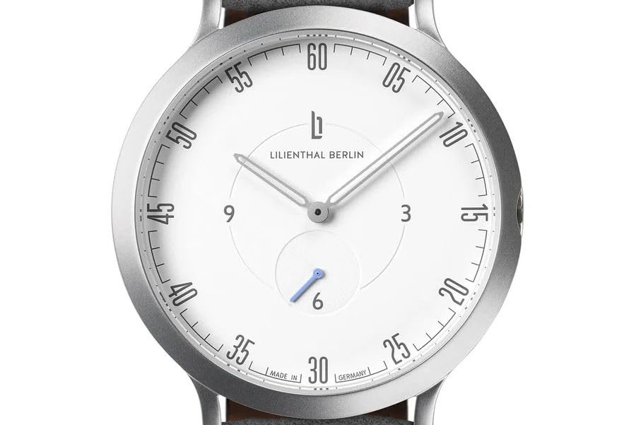 Lilianthal Berlin Mała Sekunda Wyprodukowany w Szary Zegarek Męski, Niemcy, L01-101-B009A,