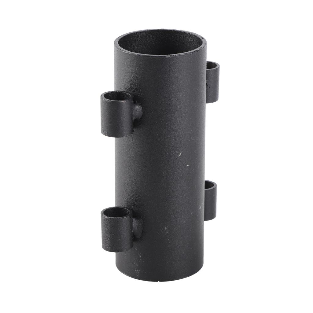 Canopy Pole Fixer with Dual Side Hole Awning Tube Metal Holder for Outdoor Camping Tent Patio Umbrella Rods