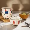 Japanese Style Ceramic Bowl Combination Creative Exquisite Rice Bowls Household Delicious Dishes Soup Bowl Exquisite Tableware