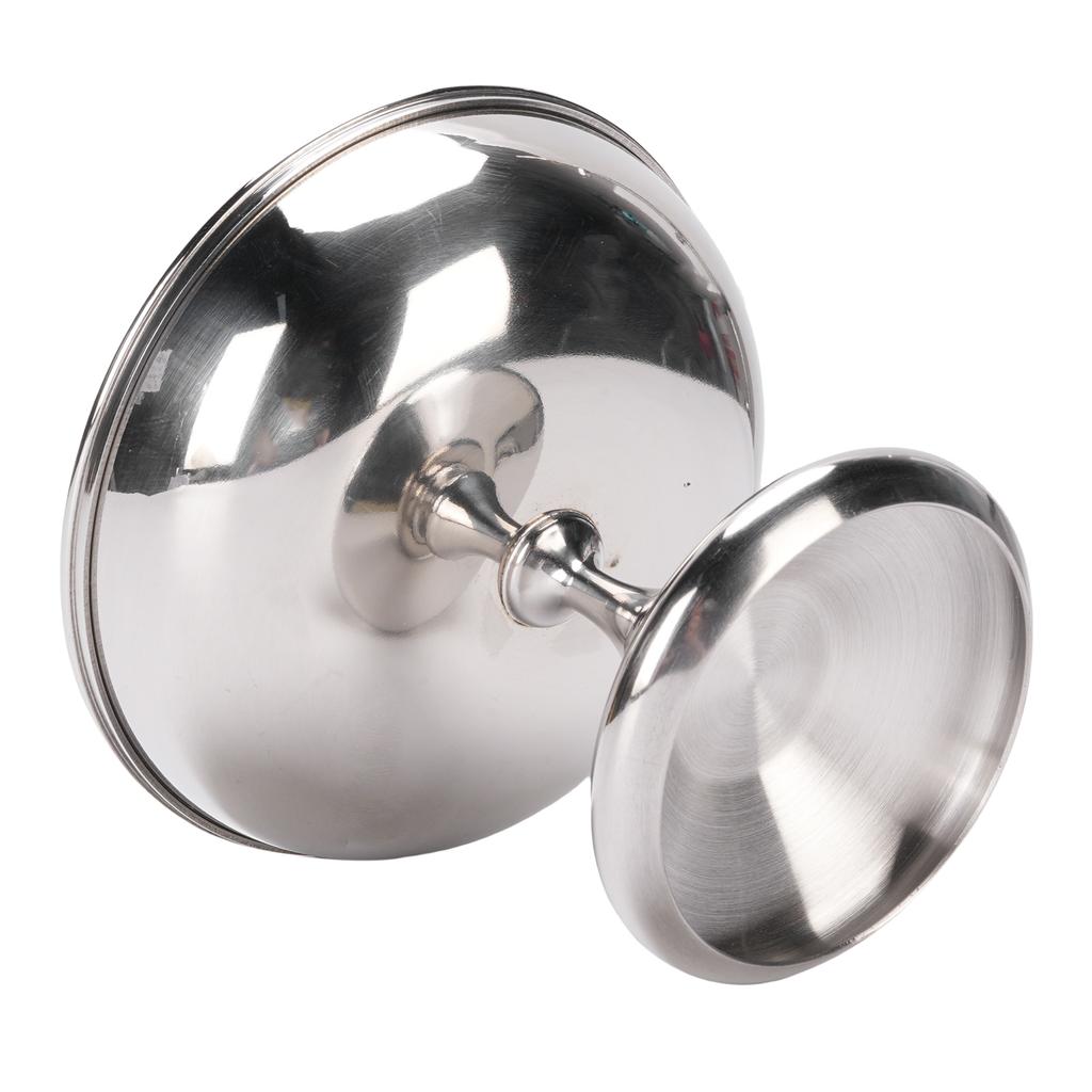 Ice Cream Cup Stainless Steel Serving Dessert Bowl Round Footed Snack Candy Cup for Salad Fruit