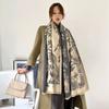 High end Imitation Cashmere Double sided Warm Women's Office Summer Air Conditioned Room Shawl Autumn and Winter Versatile Scarf