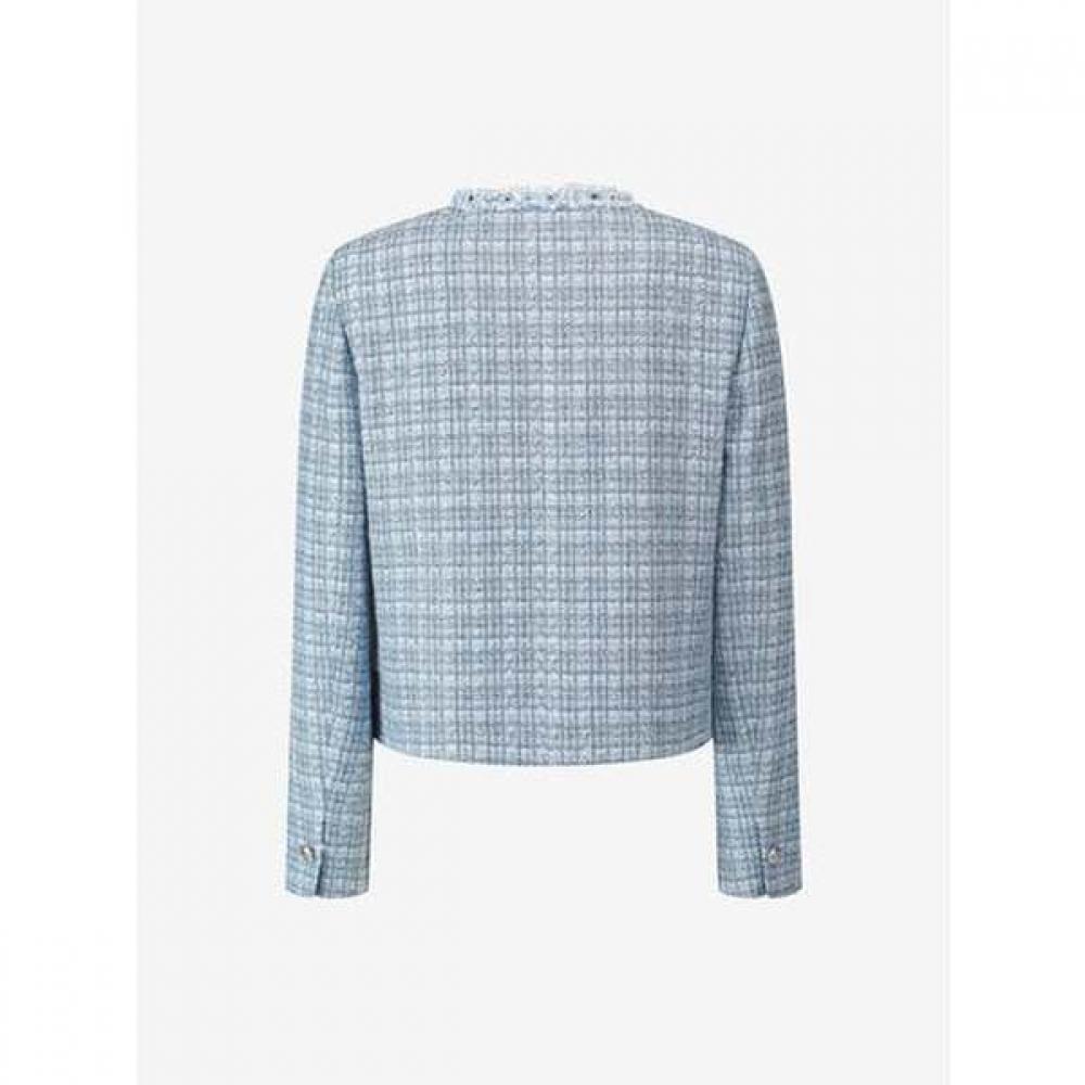 CC collect. Tweed Jacket Colorless Trimming C261msf203