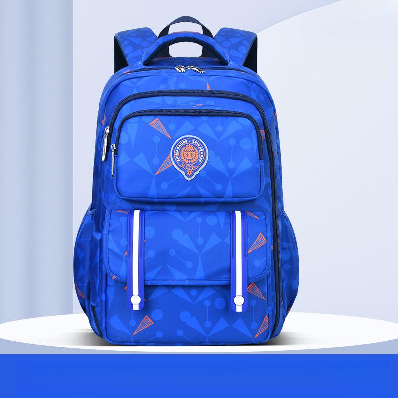New Style Elementary School Student Backpack Simple Casual Children's Bag Side Refrigerator Style Student Double Shoulder Backpack