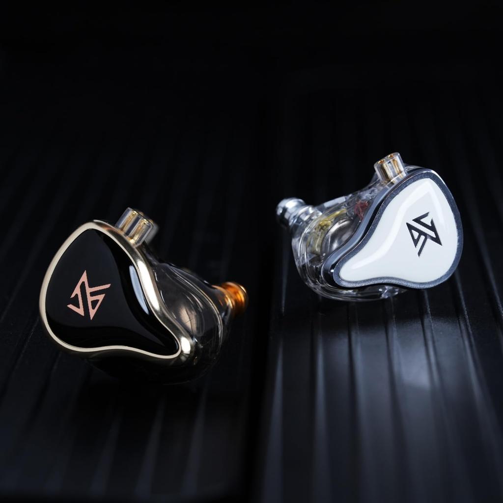 KZA COUSTICS KZ ZAS Earphones, 16-Unit Hybrid Technology Drive Wired Headphones, In-Ear Monitor Headset with Silver-Plated Cable (No Microphone,