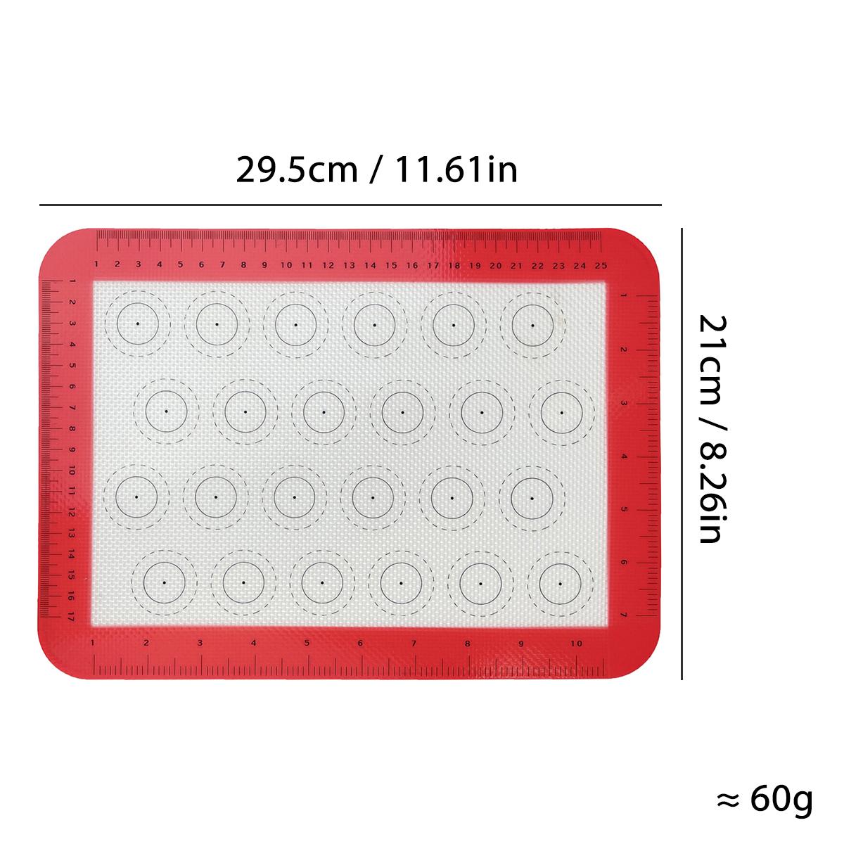 

Силиконовый коврик для выпечки с разметкой для духовки, красочный антипригарный многоразовый лист для выпечки для приготовления макарон, печенья, выпечки