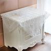 Lace Tablecloth, Vintage Style Table Cover, Rustic Retro Tablecloth for Dining Table Side Table Wedding Bridal Shower Party Decoration