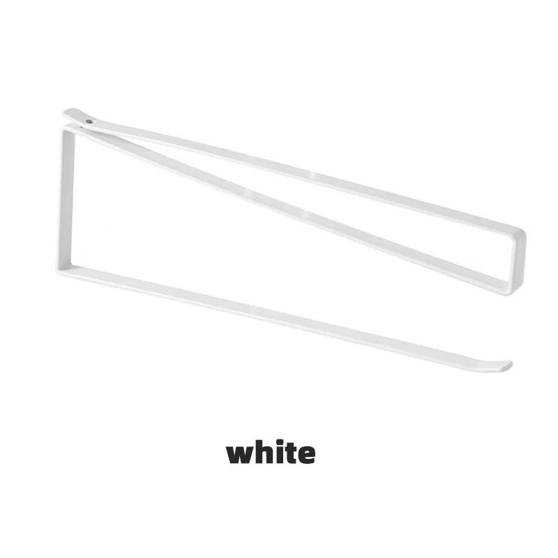 Kitchen Paper Towel Rack Holder Tissue Hanger Toilet Roll Paper Hanger Cabinet No Punching Storage Bathroom Accessories