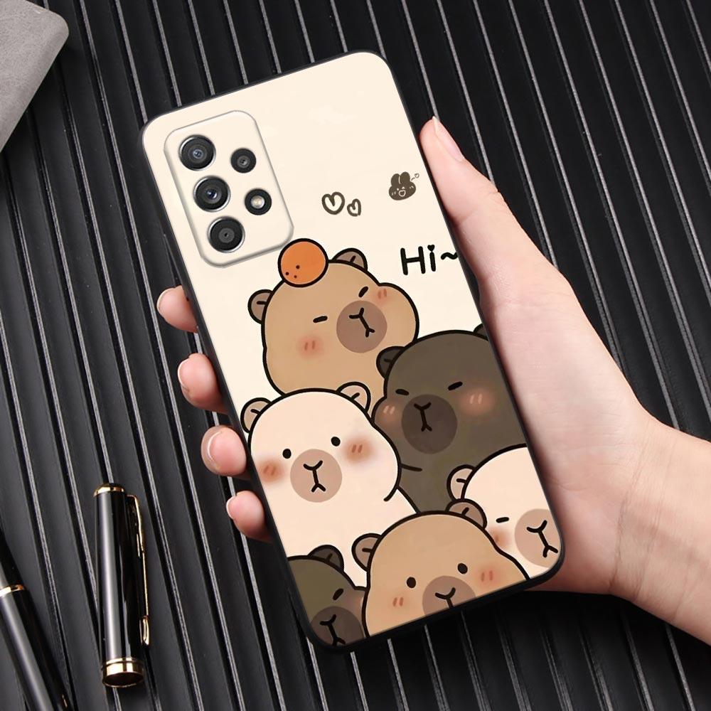 Capybara Niedliche Handyhülle Für Samsung Galaxy A57 A56 A37 A55 A36 A26 A54 A52 A35 A34 A25 A17 A16 A15 A07 A06 Weiche Silikonhülle