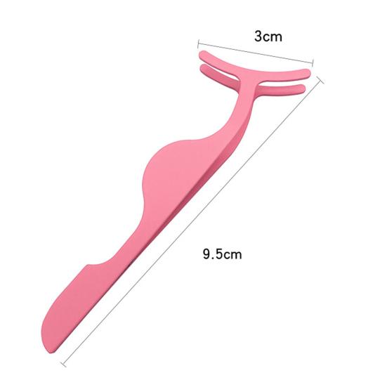 Handle Eyelash Widen Tweezer Ergonomic Stainless Steel Portable FALSE Eyelash Applicator for Magnetic Lashes