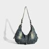 JIAERDI Retro Large Capacity Denim Tote Bag Women Fashionable Casual Crossbody Bags Handbag Ladies Vintage Shoulder Bags 2025