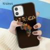 Krajews Africa Map Geography Soft Phone Case Cover For iPhone 17 Air 16 15 14 Plus 11 12 13 Pro Max Coque Shell Fundas