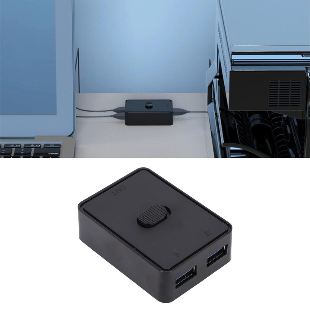 USB 3.0 2 in 1 Out USB 2 Comput s Sharing Keyboard Print Scann Webcam USB Selector