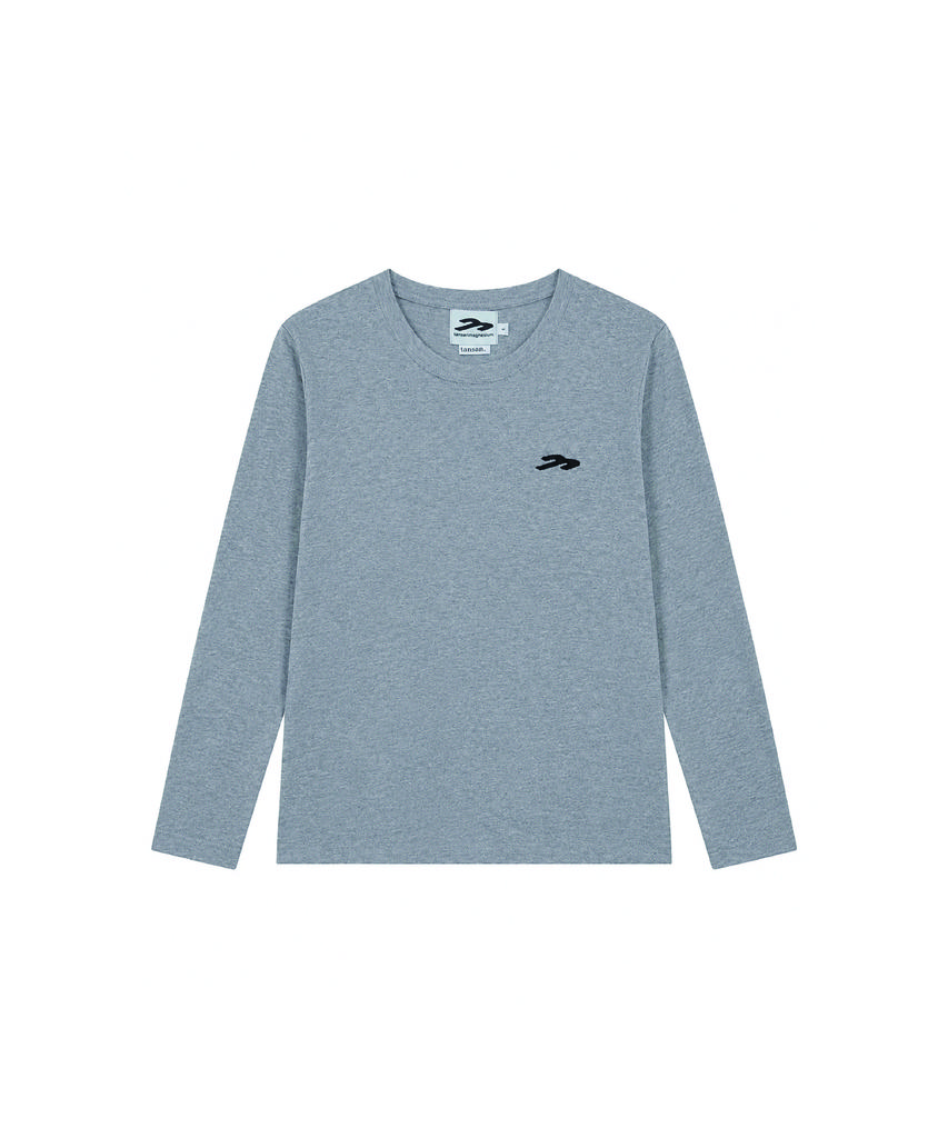 TANSANMAGNESIUM Pony Applique Long Sleeve (Gray)
