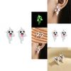 Trendy Halloween Ghost Earrings Stunning Glow In The Dark Fashion Accessories For Women