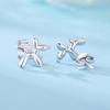 Stud Earrings 9 + Silver Asymmetric Earrings Niche High-End Jewelry Cat Cartoon Earrings Accessories