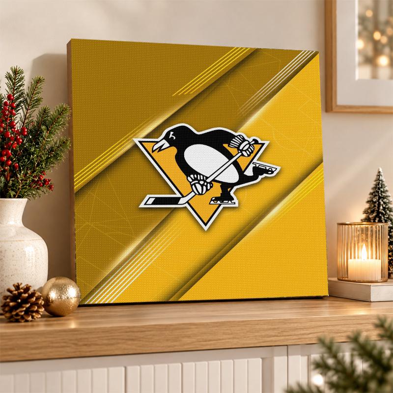Pittsburgh Penguins Diamond Painting Kit 5D Full Drill DIY Diamond Mosaic Wall Art Home Decor