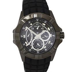 Seiko Import Chronograph Rubber 10BAR Black Men's 44.0mm Parallel Import SRL071P1 Wrist Watch
