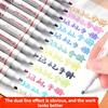 Double Line Outline Pens 12/24 Colors Self-Outline Metallic Markers Glitter Writing Drawing Pen for DIY Art Crafts Scrap Booking