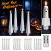 Remote Control Halloween Candles, 4 Pack Battery Operated Party Decor (AA Batteries Not Included)