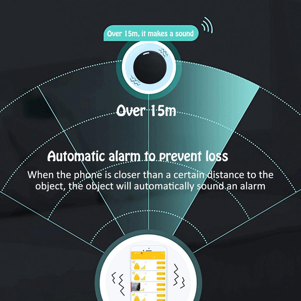 Bluetooth 5.2 Two Way Alarm Intelligent Positioning Anti Loss Device Key Tracker