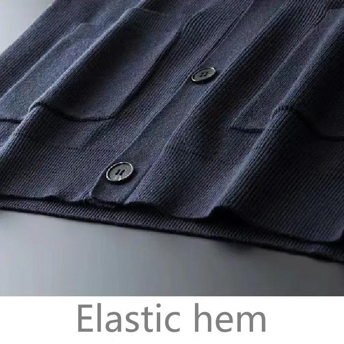 Suur kootud kampsun, meeste kardiganvest, sügis- ja talve pluss suuruses lihtne paks kampsun