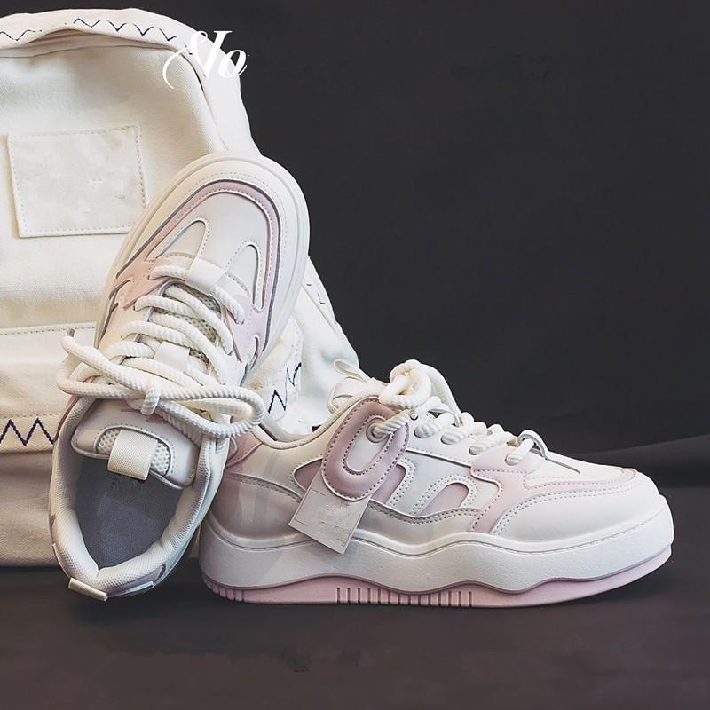 NEU Herbst Niedliche Weiße Sportschuhe Damen Freizeit Trainer Niedliche Plateau Mädchen Studenten Dick Atmungsaktives Mesh