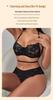 Black Lace Halter Bra & Panty Lingerie Set