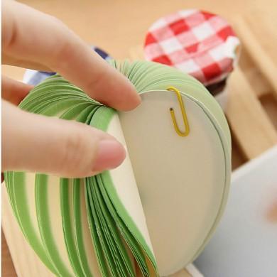 125 Pages/Pack Creative Fruit Pear Sticky Notes, DIY Fruit Sticky Notes,New Year Eve Gift Cards