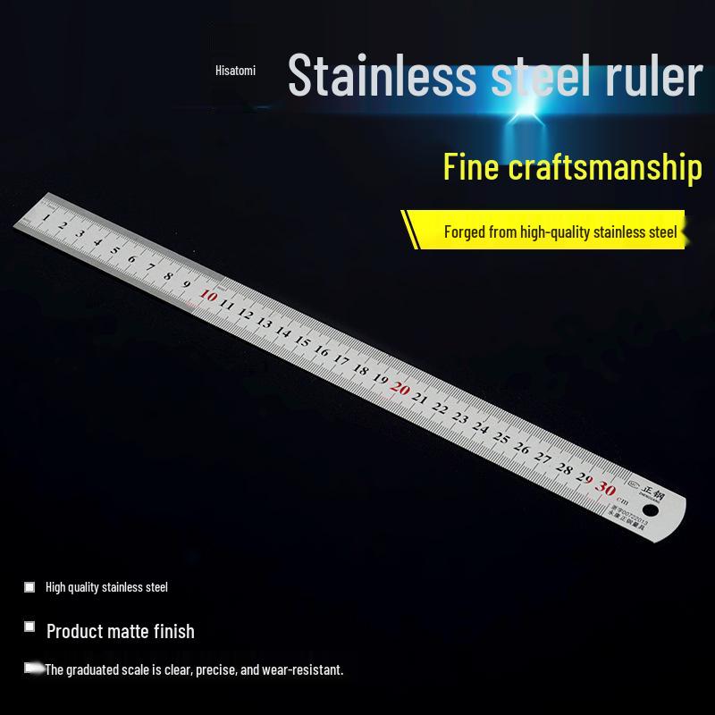 Extra Thick Stainless Steel Ruler, Multiple Widths, Sizes: 150mm, 300mm, 500mm, 1000mm