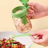 3PCS Sealed Glass Seasoning Can Food Grade Salt Container 2 In 1 Glass Spice Bottle  Camping