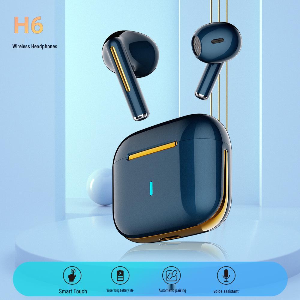Model H6 Semi-In-Ear Sports TWS Bluetooth Earphones with AI Translation, Wireless & Bluetooth 5.4