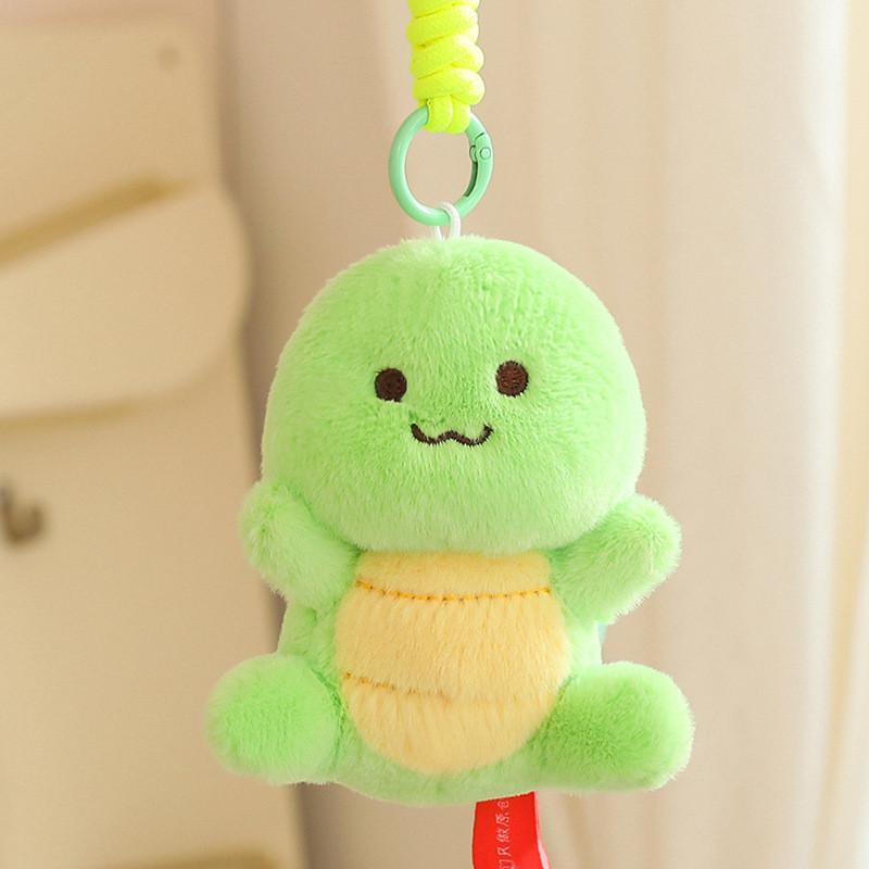 

Turtle Bobowa Plush Keychain Green Pendant Backpack Decoration Luck Gift Animal