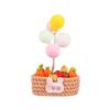 Resin Peace Balloon Flower Basket Car Decor With Minimalist Style For Vehicle Interior