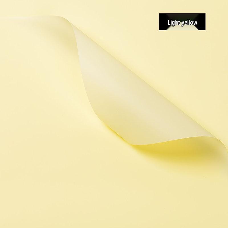 Translucent Waterproof Matte Paper for Florist Bouquets - Korean Solid Color Flower Packaging