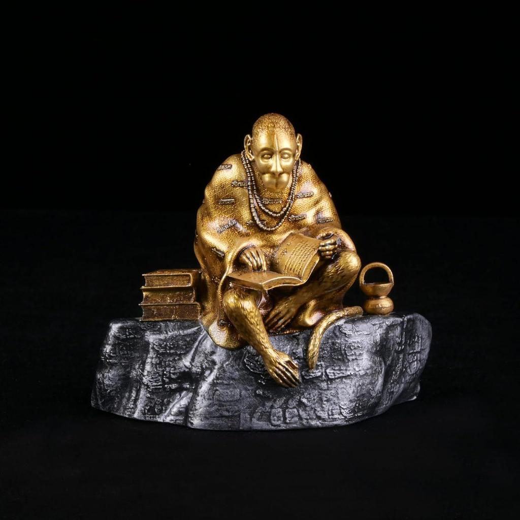 Hanuman Ji Murti Ramayani Hanuman Lord Balaji Murti Bajrangbali Idol Sankat Mochan Bhagwan Idol for Car Dashboard and Home Decor