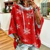 Sweat à capuche pour femme avec imprimé de Noël Coupe ample Pull