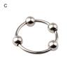 Cock Ring Prolong Intercourse Time Ergonomic Stainless Steel Delay Ejaculation Lock Ring for Male