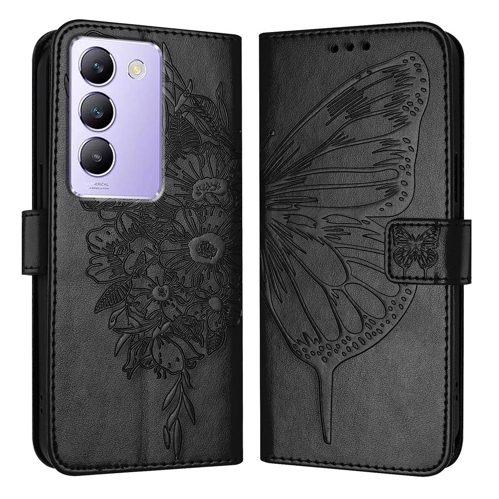 Vivo V30 Lite Magnetic attraction Leather Case For Vivo V30 Pro 5G V30 SE V40 SE Holster Flip Cover Case Phone butterfly Wallet