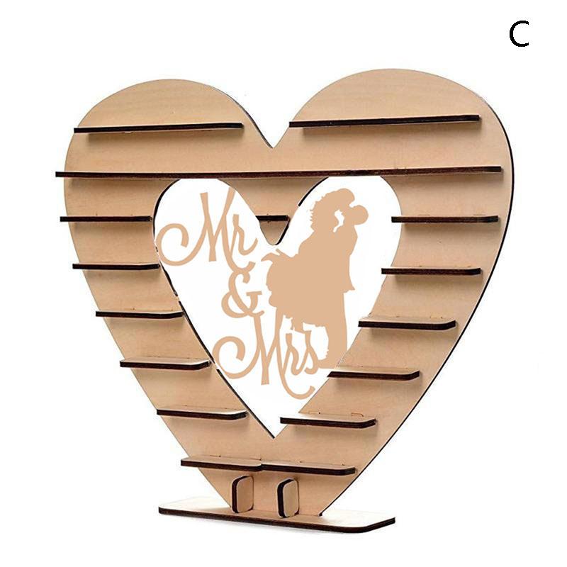 

Весільні дерев яні прикраси Mr&Mrs Шоколад Стенд Дисплей Цукерки Кекси Десерти Тримач Домашній декор Весільна вечірка Бари C