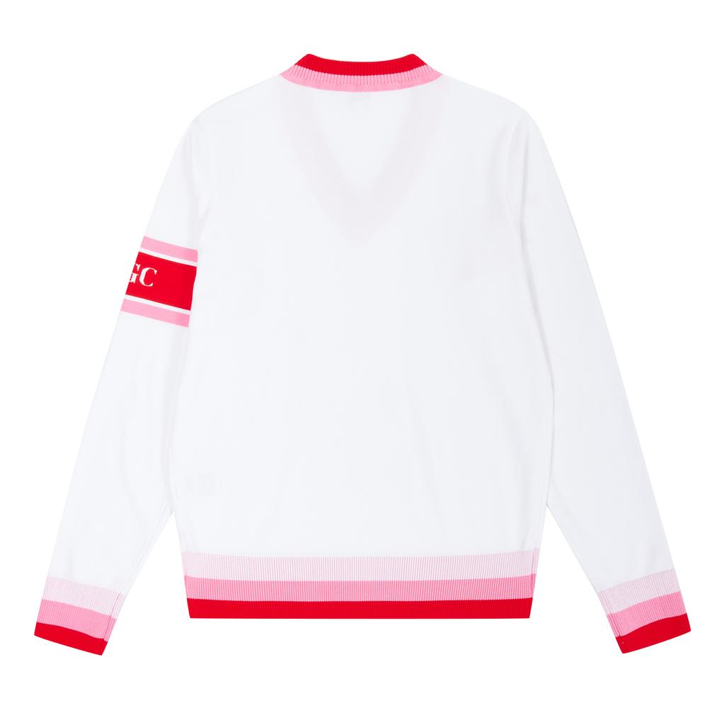 PIGC Women'S Striped Logo Pullover Knit (Sw0Dni10231)