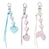 Lovely Phone Charm Heart/Flower/Fishtail Shaped Keyring Stylish Wallet Ornament