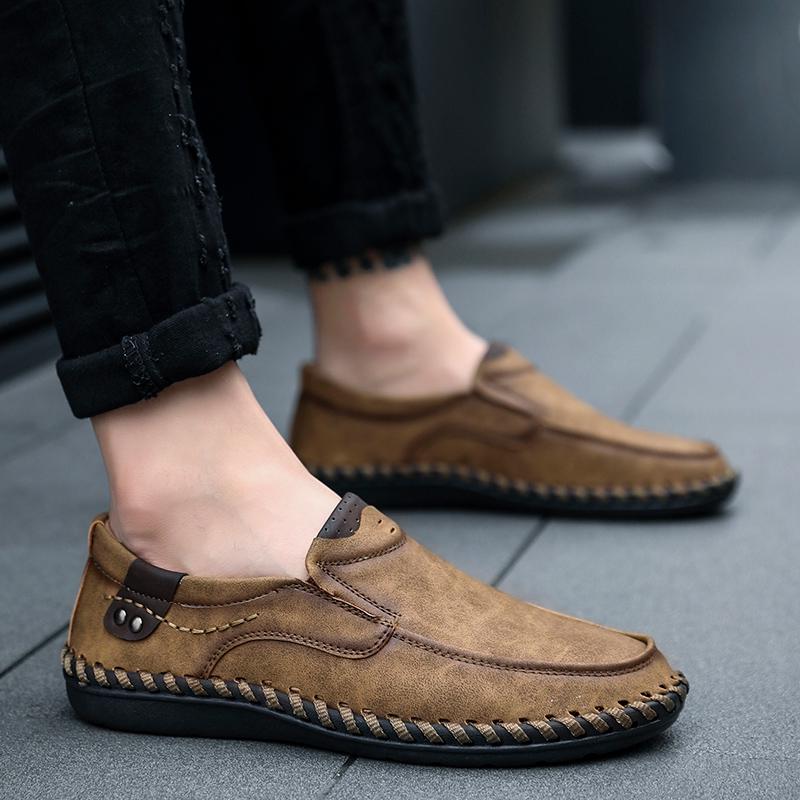 Size 38-48 Men's Moccasins Men's Shoes Men's Casual Shoes Handmade Leather Shoes Men's Loafers