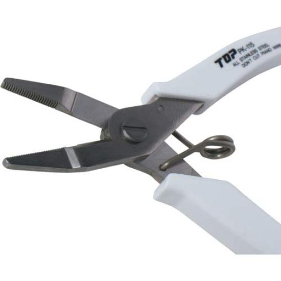 TOP Mini Radio 4mm Cuts Wire Stainless Made in Japan Pliers, Tip, Non-serrated, Spring-Loaded, 0.18-1.6mm, Steel, PK-115, Tsubame-Sanjo,